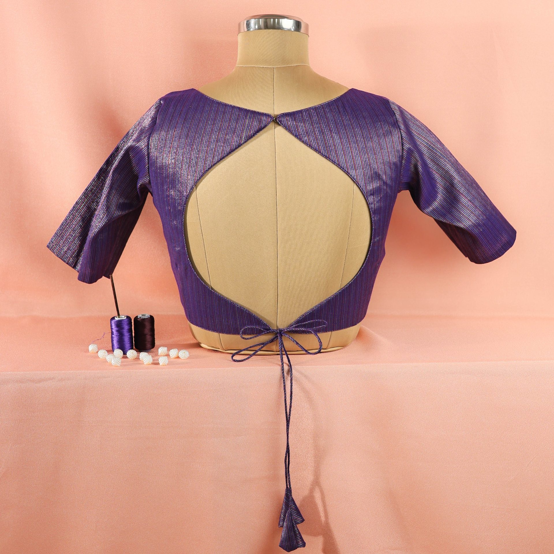 Purple tissue blouse